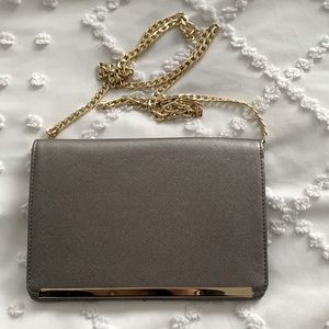 Silver Clutch / Shoulder Purse